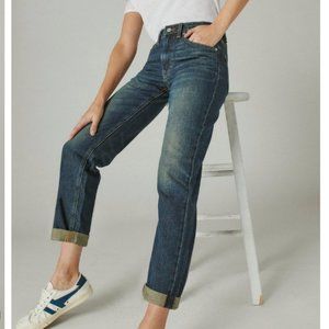 NWT Lucky Brand Women's Mid Rise Boy Jeans - Sz 00 / 24R